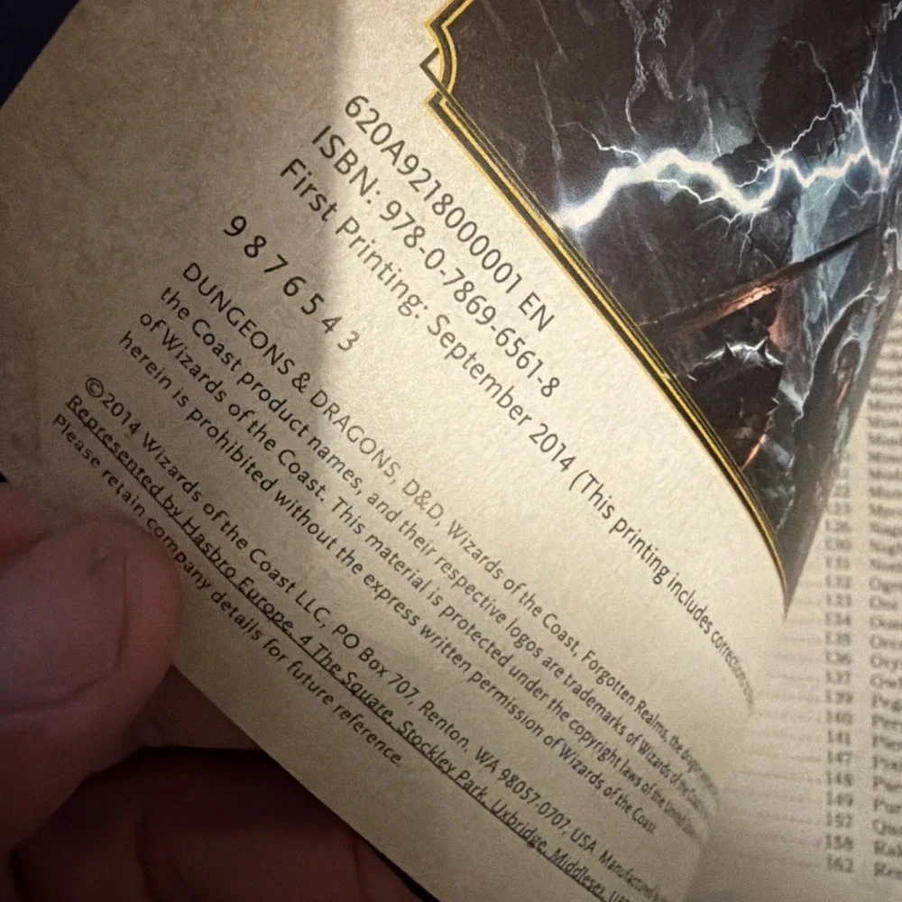 TTRPG Book D&D Dungeons & Dragons 5E Monster Manual HC WOTC 2014